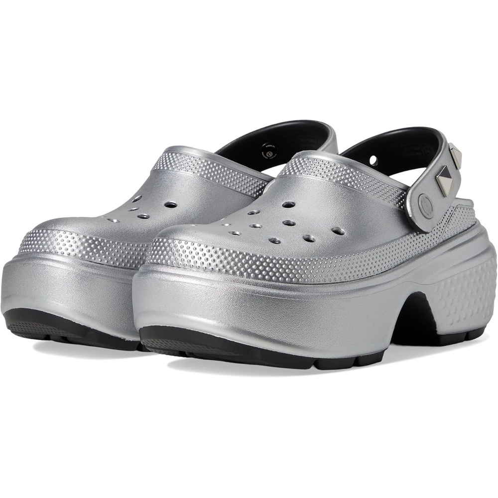 image:imageCrocs Womens Stomp Clog Slipon ShoesSilver