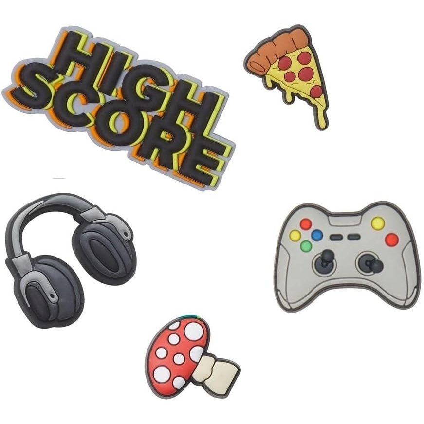 image:imageCrocs unisex adult Jibbitz 5pack Video Gamer  Jibbitz Shoe Charms Og Gamer Small US