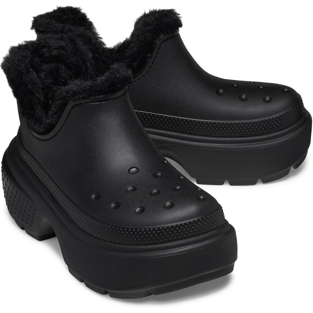 image:imageCrocs unisexadult Stomp Lined Shorty BootsBlackBlack