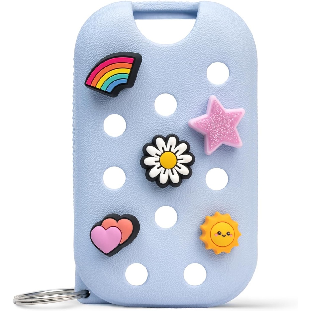 image:imageTouchland x Crocs Hand Mist Case with 5 Jibbitz Charms  Pixie LavenderCloudwave Blue