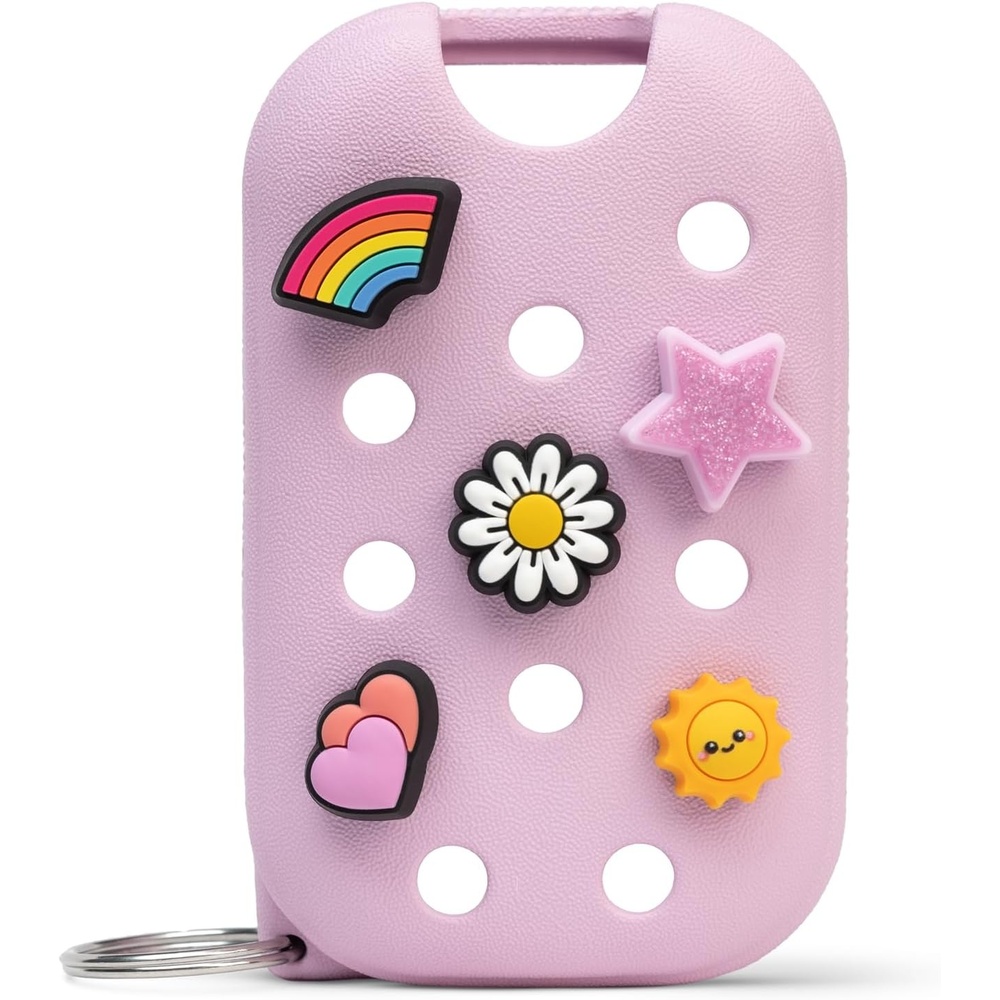 image:imageTouchland x Crocs Hand Mist Case with 5 Jibbitz Charms Pixie LavenderSugarpop Pink