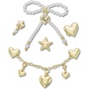 Gold Heart & Stars