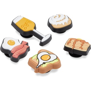 Crocs 5-Pack Food Shoe Charms | Jibbitz, Lets Go Brunch, One Size