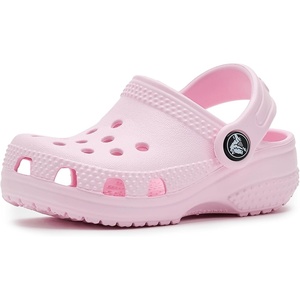 Crocs Baby Girls’ Classic Littles Clogs(Pink Milk)