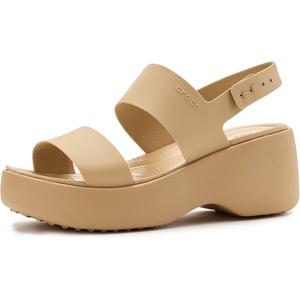 Crocs Brooklyn Sky Sandals, Wedge Sandals(Cashew)