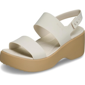 Crocs Brooklyn Sky Sandals, Wedge Sandals(Frappe/Cashew)