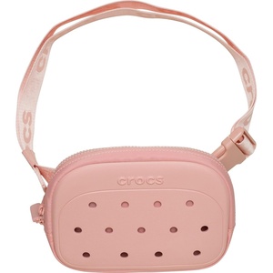 Crocs Classic Belt Waist Bag, Customizable Fanny Pack, Personalize with Jibbitz Charms, Pond, One Size(Powder Pink)