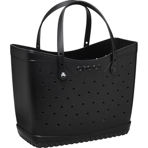 Crocs Classic Large Tote Bag | Durable | Washable | Waterproof(Black)