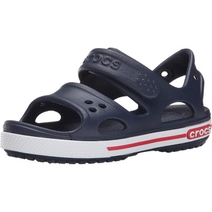 Crocs Girls’ Crocband II Sandals(Navy/White)