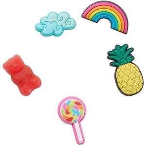 Crocs Jibbitz 5-Pack Trendy Shoe Charms | Jibbitz for Crocs(Happy Candy)