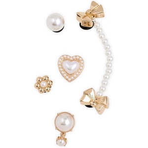 Crocs Jibbitz Bling & Jewelry Shoe Charm Packs(Pearly Gold 5 Pack)