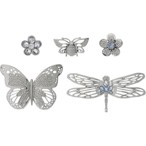 Crocs Jibbitz Bling & Jewelry Shoe Charm Packs(Silver Garden)