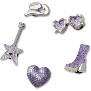 Crocs Jibbitz Girls’ Favorites Shoe Charm Packs(Heart Country Concerts)
