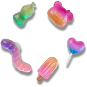 Crocs Jibbitz Girls’ Favorites Shoe Charm Packs(Jelly Candy)