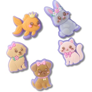 Crocs Jibbitz Girls’ Favorites Shoe Charm Packs(Lights Up Princess Pets)