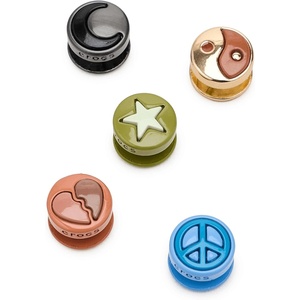Crocs Jibbitz Girls’ Favorites Shoe Charm Packs(Metallic Icons)