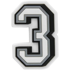 Crocs Jibbitz Number & Symbols Shoe Charms(Number 3)