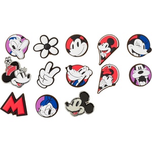 Crocs Jibbitz Shoe Charms, Disney Mickey and Minnie Mouse Collection Multi Packs, Mickey Mouse & Friends, 13 Pack