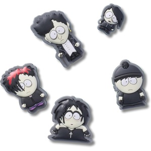 Crocs Jibbitz TV and Movie Shoe Charm Packs(South Park Goth Kids)