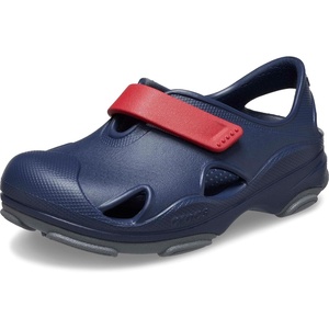 Crocs Kids All Terrain Fisherman Sandal (Toddler)(Navy/Pepper)