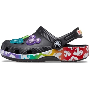 Crocs Kids’ Classic Disney Rainbow Clog(Rainbow/Black)