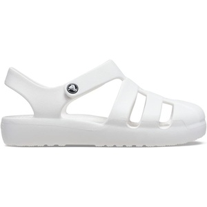Crocs Kids’ Classic Fisherman Sandals(White)