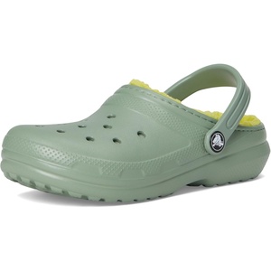 Crocs Kids’ Classic Lined Clog(Moss)
