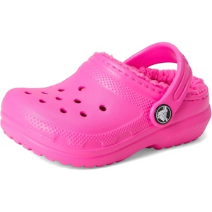Crocs Kids’ Classic Lined Clog(Pink Crush/Pink Crush)