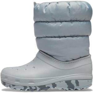 Crocs Kids’ Classic Lined Neo Puff Boot(Grey)