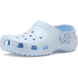 Crocs Kids Classic Pearl Shine Clogs (Little Kid/Big Kid)(Blue Frost)