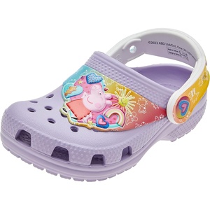 Crocs Kids’ Classic Peppa Pig Clogs(Lavender)