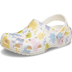 Crocs Kids’ Classic Seasonal Graphic Clogs(Chalk)