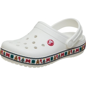 Crocs Kids Crocband Clogs(White Holiday)