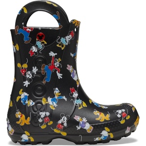 Crocs Kids’ Handle It Rain Boots | Waterproof Slip On Shoes | Kids’ Rain Boots(Mickey & Friends)