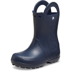 Crocs Kids’ Handle It Rain Boots | Waterproof Slip On Shoes | Kids’ Rain Boots(Navy Blue)