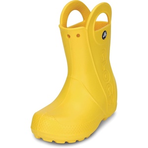 Crocs Kids’ Handle It Rain Boots | Waterproof Slip On Shoes | Kids’ Rain Boots(Yellow)