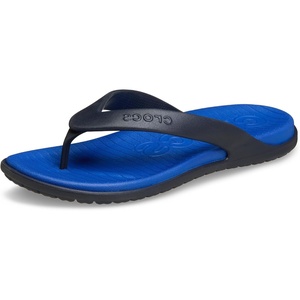 Crocs Men’s Coast Flip Flops, Sandals for Men(Blue Bolt/Deep Navy)