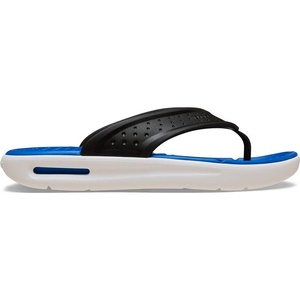 Crocs Men’s InMotion Flip Flop Sandals(Black Blue Bolt)