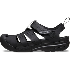 Crocs Men’s Yukon Fisherman, Sandals for Men(Black)