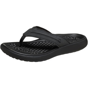Crocs Men’s Yukon Vista II Flip Flops Sandals(Black/Black)
