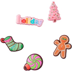 Crocs Men’s and Women’s Jibbitz Ornament Pack Shoe Charms | Jibbitz for Crocs(Bright Holiday)