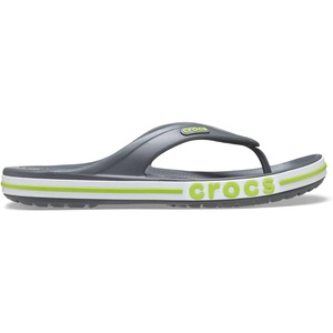 Crocs Unisex Adult Bayaband Slide Sandals(Slate Grey Lime Punch)