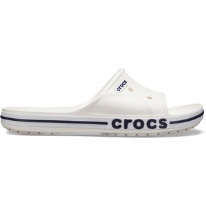 Crocs Unisex Adult Bayaband Slide Sandals(White/Navy)