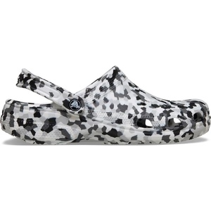 Crocs Unisex Adult Classic Marbled Tie-dye Clogs(Black/White Confetti)