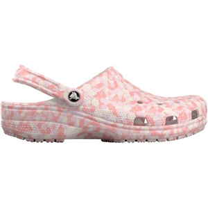 Crocs Unisex Adult Classic Marbled Tie-dye Clogs(Pink Milk/Multi Confetti)