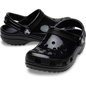 Crocs Unisex Adult Classic Neon Highlighter Clogs(Black)