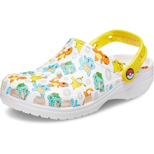 Crocs Unisex Adult Classic Pikachu Clogs(White/Multi)