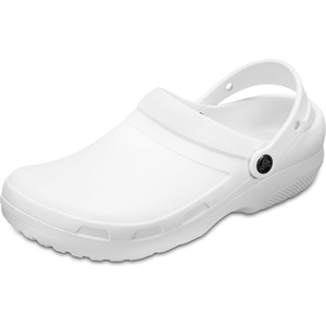 Crocs Unisex Adult Specialist II Work Clogs | Enclosed Toe | Slip Resistant | All Day Comfort(White)