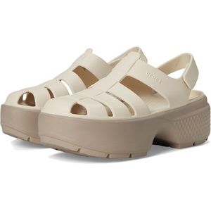 Crocs Unisex Adult Stomp Fisherman Sandal(Almond Tint)