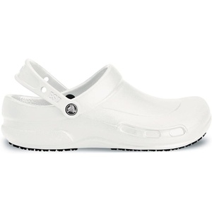 Crocs Unisex-Adult Bistro Graphic Clogs, Slip Resistant Work Shoes(White)